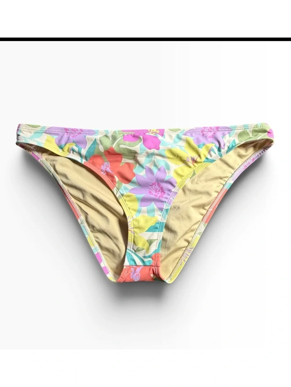 BILLABONG pastels floral print bikini swim bottom size XL NWT